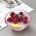 Calamita da frigo realistica in resina 3D con mini ciotola di gelatina di bacche - Corbezzolo Ghiacciato