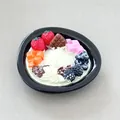 Calamita da frigo realistica in resina 3D con una ciotola di dessert in miniatura - Ciotola di Yogurt