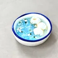 Magnete da frigo 3D in resina fatto a mano con design realistico di gelatina blu - Cubetti di Ghiaccio al Gelsomino