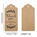 Retro-Schmuck-Displaykarten aus Kraftpapier mit Größen- und Gewichtsangaben - Anhänger-Stil (DD4012) / 1 Stück