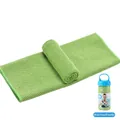 Serviette rafraîchissante verte portable dans une bouteille à col large pour le sport et gym - 1 Pièce (30*100CM) / Vert Lumineux