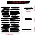 Dimensions des stickers muraux à rayures noires pour décoration intérieure - 22x30cm / Noir