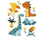 Cute cartoon dinosaur wall sticker set for kids room nursery decor style 2 - Dinosaur Style B (HY-119B) / 26*32cm Single Sheet