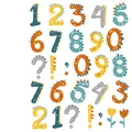 Cartoon dinosaur number wall stickers for kids' bedroom decoration - Number Style (HY-119D) / 26*32cm Single Sheet