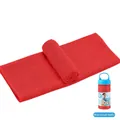 Serviette rafraîchissante rouge dans une bouteille portable à large col - 1 Pièce (30*100CM) / Rouge