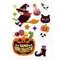 Cute cartoon Halloween static cling sticker sheet featuring witch ghost and pumpkin designs - Pumpkin Small Ghost (HY-151A) / 1 Piece/Pack