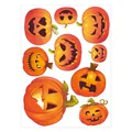 Halloween pumpkin wall stickers for festive window and door decoration - HY-148C / 22*30cm