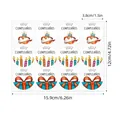 Happy Birthday stickers Spanish Feliz Cumpleanos labels for sealing with dimensions - Spanish Birthday Sticker (A496)