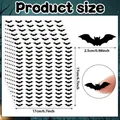 Halloween black bat sticker set including 8 sheets each measuring 17x17cm for DIY - A10 Model / 17x17cm
