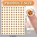 Foglio di adesivi a zucca Halloween 15,2x17,7 cm per decorazioni fai-da-te e premi - Modello A38