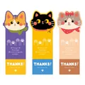 Dettaglio di simpatici adesivi di ringraziamento con gatti per sigilli di confezioni regalo - Stile Illustrazione Gatto (A168) / 15cm*6cm