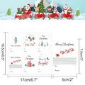 Juego de etiquetas de regalo de Navidad con dimensiones y diseños festivos para regalos - Estilo de Etiqueta de Tren de Navidad (A790)