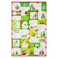 Etiquetas de regalo de Navidad festivas con De y Para para regalos navideños - 24 Etiquetas/Paquete / A792