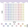 Colorful smiley face reward stickers with 0.4-inch diameter for classroom teachers - 12.7x15.2cm / Colorful Smiley Face (A674)