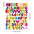 Colorful 1-inch alphabet and number sticker sheet for DIY notebook craft decoration - Purple (A826) / 1 Sheet (19.3x22.9cm)