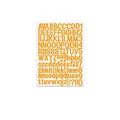 Hochwertige orangefarbene 1-Zoll-Alphabet- und Zahlenaufkleber für DIY-Scrapbooking-Dekorationen - Orange (A476) / 21x29cm pro Blatt