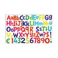 Detail showing colorful waterproof alphabet and number stickers for DIY card making - A394 Colorful Alphabet Numbers / Single Sheet (36x15cm)