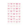 Vel met aquarel roze strik stickers voor decoratieve verzegeling en scrapbooking. - Gemengd Ontwerp Roze Strik (A489)