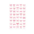 Decoratieve set van diverse roze aquarel strikstickers voor scrapbooking en cadeaus - Aquarel Handgeschilderde Roze Strik (A490)