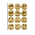 Pegatinas redondas de agradecimiento de papel kraft para empaque de regalos y sellos - Estilo de Gracias de Negocios en Papel Kraft (A761)