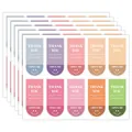 Pegatinas de agradecimiento multicolores para sellos de regalo y etiquetas decorativas en forma de U - Estilo de Agradecimiento en Forma de U Colorido (A243)
