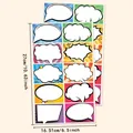 Detailed size specifications of colorful comic speech bubble stickers with writable blank area - Comic Dialogue Box (A144) / 27x16.51cm
