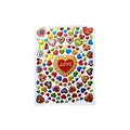 Pegatinas decorativas de corazones de colores con texto LOVE para diarios DIY y scrapbooking - A431