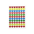 Hoja de pegatinas decorativas de corazones coloridos para manualidades y scrapbooking - A432