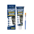 Jue Fish gray dishwasher basket repair rubber coating kit with applicator brush - 40ml Kit / Gray