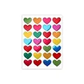 Pegatinas decorativas de corazones de colores para diarios creativos y manualidades DIY - A433