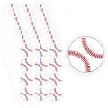 Bulk set of baseball pattern round stickers for sports party favors and gift sealing - Baseball (A187) / 10x13cm