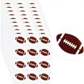 Pack of multiple American football self-adhesive round stickers for sports party decor. - American Football (A186) / 10x13cm