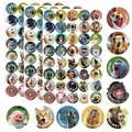 Close-up detail of funny animal motivational reward stickers for planners and scrapbooks - A334 (24.5x15.5cm)
