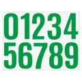 Large green waterproof vinyl number stickers 0 to 9 for mailbox and cargo labeling set - Green Style (A517) / 4 Inch (1 Sheet)