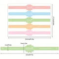 Detailed dimensions of colorful long strip sealing stickers for bakery packaging - Macaron Cloud Handmade Tamper Sticker / A256 [22.6x17.2cm]
