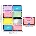 Space theme name stickers with writeable surface, dimensions 15.3x21cm and 7.5cm width labels - Starry Sky Universe Theme (A154) / 8-Count