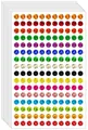 Colorful holographic round stickers for DIY craft decoration and kids' rewarding tasks. - Style A441 (A441) / 11x16cm