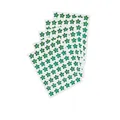 Green holographic laser flower reward stickers for children's school classroom - 5 Pieces/Pack / Green Style (A767)