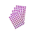 Set of holographic purple flower stickers for kids classroom rewards and crafts - Purple Style (A769)