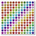 Close-up detail of multi-colored holographic star stickers with sparkling glitter texture - Style A305 (A305) / 21.4cmx21.6cm