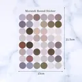 Morandi palette round color dot sticker sheet 15x21.5cm for scrapbooking and labeling - Morandi Round Dot Sticker (A71) / 15x21.5cm / Morandi Color Set