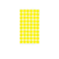 Pack of 1.3cm bright yellow circular self-adhesive dot stickers for classification - A467 / 10x16cm / Yellow