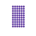 Purple 1.3cm round self-adhesive sticker labels for color coding and organization - A468 / 10x16cm / Purple