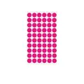 Pink 1.3cm round dot self-adhesive stickers for color coding and office labeling - A472 / 10x16cm / Pink