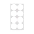 Set of 8 large 5cm white round adhesive dot stickers for professional labeling and coding - 8 Pcs/Sheet (11*21cm/Sheet) / White