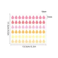 Adesivi per indici a goccia colorati per etichettatura con dimensioni 13,5x11,5cm - Sfumatura Toni Caldi (A594) / 60 Adesivi/Foglio (135x115mm)