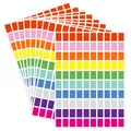 Etichette adesive colorate impermeabili per l'indicizzazione e l'organizzazione - 16*21.5cm/Foglio / Multicolore