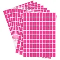 Set di etichette adesive rosa impermeabili per l'organizzazione della scuola e dell'ufficio - 16*21.5cm/Foglio / Fucsia