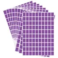 Pila di etichette rettangolari adesive viola impermeabili per indicizzazione - 16*21.5cm/Foglio / Viola