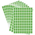 Fogli di etichette rettangolari verdi autoadesive e impermeabili di alta qualità - 16*21.5cm/Foglio / Verde erba